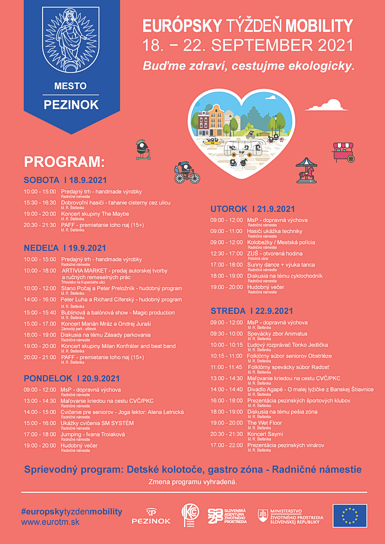 Európsky týždeň mobility - program