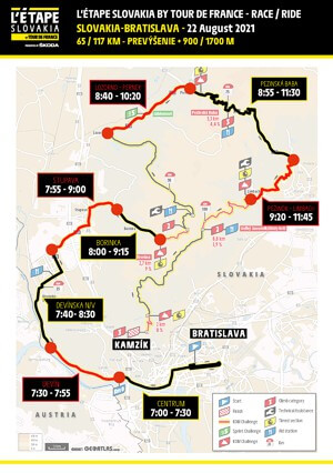 L\'Etape Slovakia 2021 - mapa